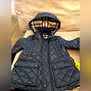 Hooded Burberry Jacket Boys 4T